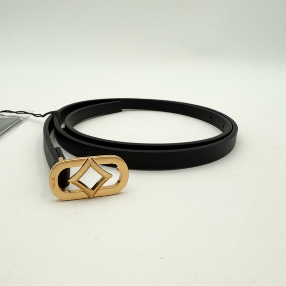 MCM Accessories - MCM Diamond Buckle Belt In Spanish Calf Leather